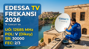 Edessa TV frekansı 2026 Türksat 4A güncel uydu ayarları ve sinyal değerleri